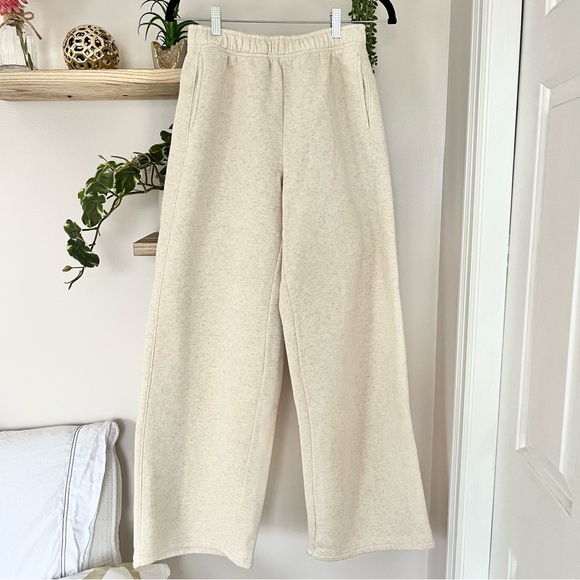 aerie Pants - Aerie Cloud Fleece Trouser in Heather Frost